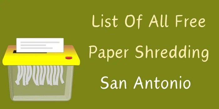 free paper shredding san antonio